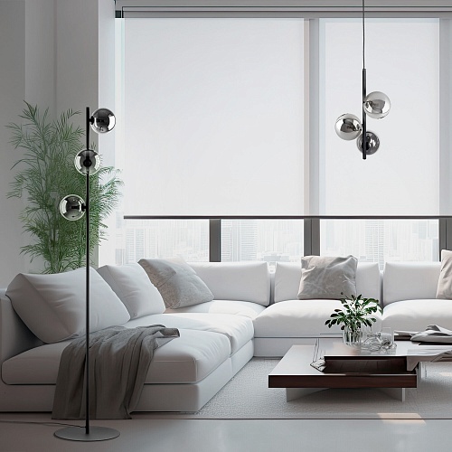 картинка TK Lighting Напольный светильник со стеклянными плафонами 5717 Estera