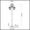 картинка ODEON LIGHT 4977/3F HALL ODL23 627 золотой/хрусталь Торшер E14 3*40W VERSIA
