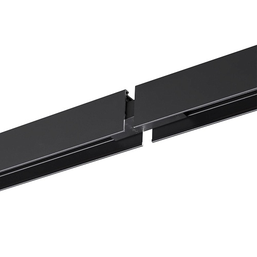 картинка NOVOTECH 135312 PORT NT25 206 черный Соединитель с токопроводом прямой IP20 90-240V VECTOR