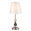 картинка LUMION 8283/1T CLASSI LN26 051 никель/белый, металл/керамика/текстиль Настольная лампа Е14 1*40W 220