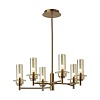 картинка LUMION 6554/6C CLASSI LN26 097 бронза/коньячный/металл/стекло Люстра потолочная E14 6*40W 220V MADON