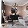 картинка ODEON LIGHT 4886/1T HALL ODL_EX23 153 бронзовый/янтарн./металл/стекло Настольная лампа E14 1*40W NIC