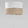 картинка TK Lighting Напольный светильник с тканевым абажуром 5241 Linobianco