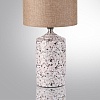 картинка LUMION 8141/1T MODERNI LN26 507 бежевый/коричневый, керамика/текстиль Настольная лампа Е27 1*60W 220