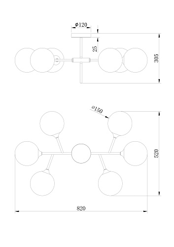 картинка Freya Люстра Мэддисон / Maddison