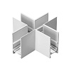 картинка NOVOTECH 135171 SHINO NT23 132 белый Соединитель для низковольтного шинопровода "X-образный" IP20 FL