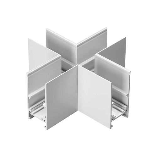 картинка NOVOTECH 135171 SHINO NT23 132 белый Соединитель для низковольтного шинопровода "X-образный" IP20 FL