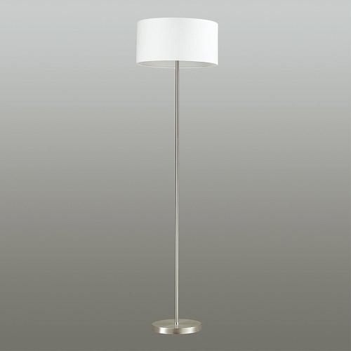 картинка LUMION 3745/2F MODERNI LN26 525 никель/белый, металл/текстиль Торшер E27 2*60W 220V NIKKI