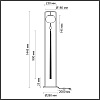 картинка ODEON LIGHT 5432/1F MODERN ODL_EX25 089 золотой(под латунь)/стекло/кисточка/агат Торшер E14 1*40W FI