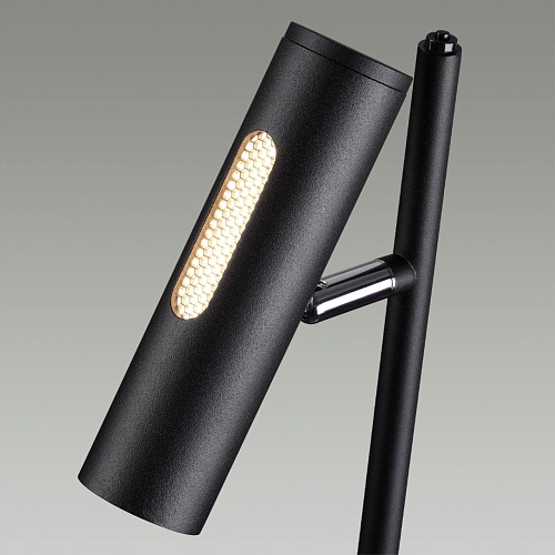 картинка ODEON LIGHT 6643/5FL HIGHTECH ODL24 303 черный/металл/акрил Напольный светильник (выкл. и диммер на 