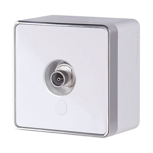 картинка WERKEL ТВ-розетка оконечная Gallant белая W5083001