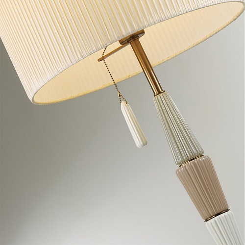 картинка ODEON LIGHT 5403/1FA CLASSIC ODL_EX24 119 бронзовый/светло-коричневый/кремовый/металл/керамика/ткань