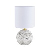 картинка LUMION 8166/1T COUNTY LN26 504 белый, керамика/текстиль Настольная лампа E14 1*40W 220V VILANA