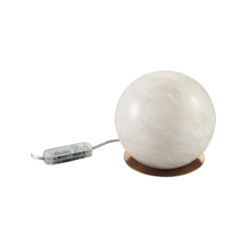 картинка ODEON LIGHT 6685/8TL L-VISION ODL25 195 Настольный светильник бронзовый/металл/алебастр IP20 LED 8W 