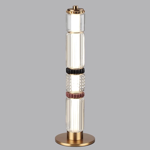 картинка ODEON LIGHT 5455/15TL L-VISION ODL_EX26 043 сатин.латунь/терракот/черный Настольная лампа LED 15W 40