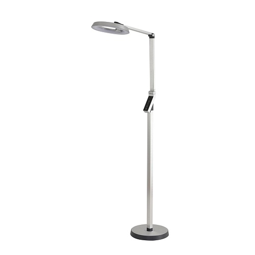 картинка LUMION 8333/15FL LEDIO LN26 458 серебро, металл/пластик Торшер LED 15W 3000/4000/6000K CCT/диммер/LC