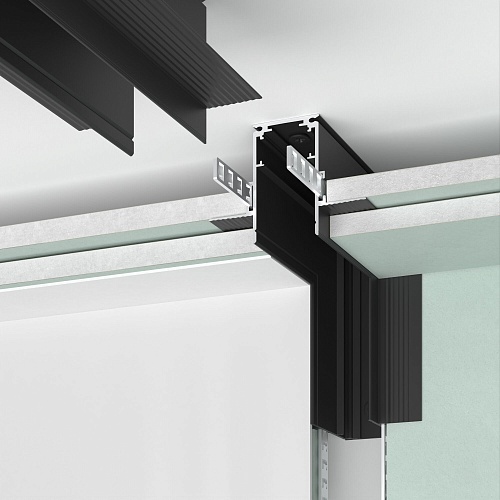 картинка Elektrostandard Slim Magnetic Коннектор угловой внутренний для встраиваемого шинопровода под ГКЛ 9,5