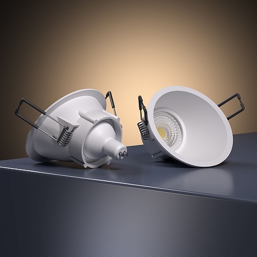 картинка Elektrostandard Светильник встраиваемый Side GU10 белый 25059/01
