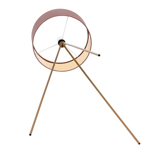 картинка LUMION 8076/1F NEOCLASSI LN26 466 золото/коричневый, металл/текстиль Торшер E27 1*60W 220V AVIOLA