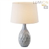 картинка LUMION 8138/1T MODERNI LN26 494 серый/белый, керамика/текстиль Настольная лампа Е27 1*60W 220V YARA
