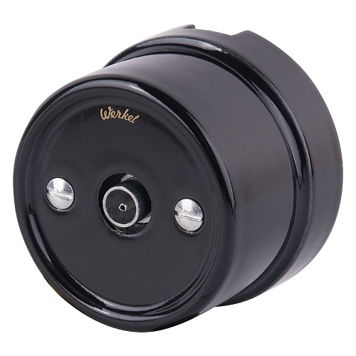 картинка WERKEL ТВ розетка  черный Ретро W5683008
