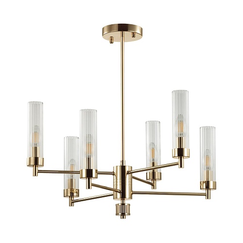 картинка LUMION 5274/6C CLASSI LN26 101 золотой Люстра потолочная E14 6*40W 220V KAMILLA