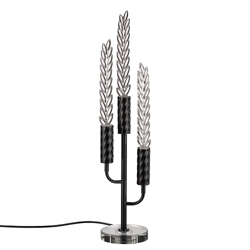 картинка ODEON LIGHT 5459/9TL L-VISION ODL_EX26 041 черный глянцевый/прозрачн./металл/стекло/хрустальное стек