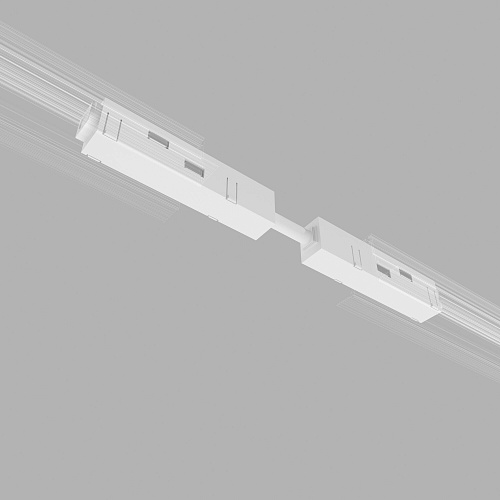 картинка Elektrostandard Slim Magnetic Прямой коннектор и планка белый (1 шт.) 85096/00 85096/00