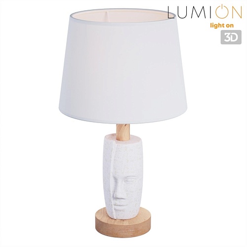 картинка LUMION 8210/1T MODERNI LN26 490 белый, керамика/текстиль Настольная лампа Е27 1*60W 220V VISIONA