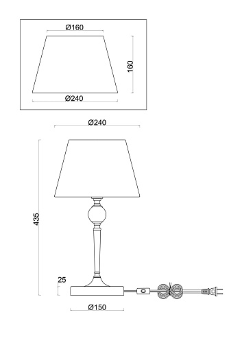 картинка Freya Настольный светильник Розмари / Rosemary