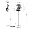 картинка ODEON LIGHT 4870/3F HALL ODL_EX22 000 золотой/чёрный/стекло Торшер E14 3*40W VENTAGLIO