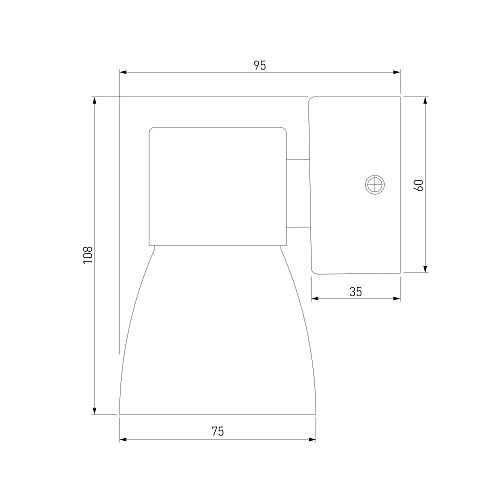 картинка Elektrostandard Настенный светильник MRL 1027 черный