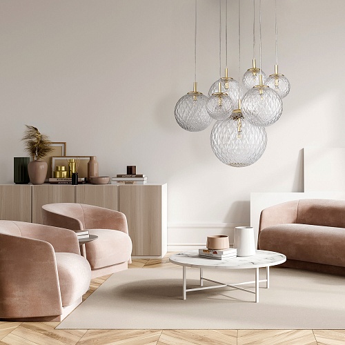 картинка TK Lighting Подвесной светильник со стеклянными плафонами 4608