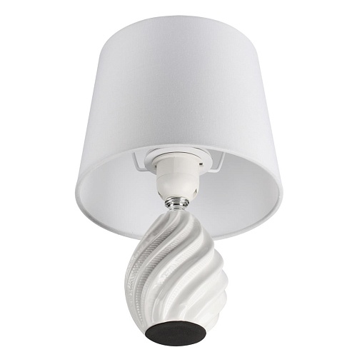 картинка LUMION 8143/1T MODERNI LN26 492 белый, керамика/текстиль Настольная лампа Е27 1*60W 220V KEILA