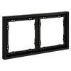 картинка Рамка пластиковая VOLTUM S70 на 2 поста, (черный матовый)