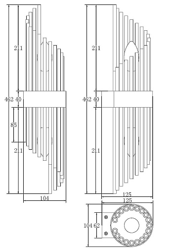 картинка Maytoni Настенный светильник (бра) Рамка / Frame E14х2