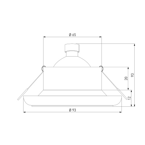 картинка Elektrostandard Влагозащищенный точечный светильник 1080 MR16 WH белый