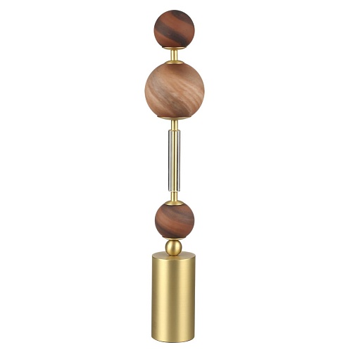 картинка ODEON LIGHT 5457/4TL MODERN ODL_EX26 051 светлая сатин.латунь/белый/бежевый/коричневый/металл/стекло