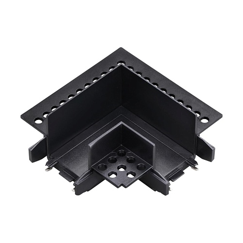картинка NOVOTECH 135280 SHINO NT24 180 черный Соединитель «L» токопроводящий для шинопровода в ГКЛ (для арт.