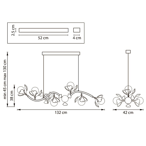 картинка Lightstar Люстра подвесная Ceramo BW  799087