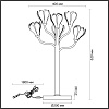 картинка ODEON LIGHT 5090/6T MODERN ODL25 553 черный матовый/белый/фарфор Настольная лампа G4 LED 6*5W GARDI