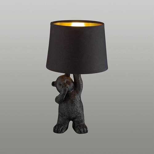 картинка LUMION 5662/1T MODERNI LN26 515 чёрный Настольная лампа E14 40W 220V BEAR