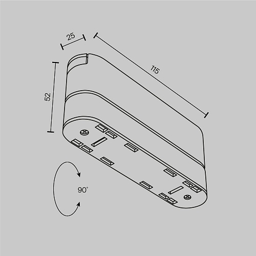 картинка Maytoni Адаптер к трековому светильнику Radity 115mm белый