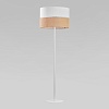 картинка TK Lighting Напольный светильник с тканевым абажуром 5241 Linobianco