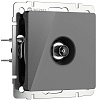 картинка WERKEL ТВ-розетка оконечная (графит акрил) W1183044