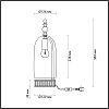 картинка ODEON LIGHT 4892/1T NEO ODL_EX22 147 бронзовы/коньячный/стекло Настольная лампа E14 1*40W BELL
