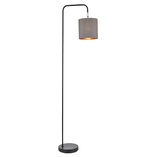 картинка LUMION 8037/1F MODERNI LN26 461 черный/серый/золотой, металл/текстиль Торшер Е27 60W 220V ELSA