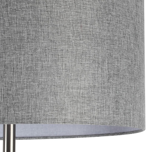 картинка LUMION 8251/2F MODERNI LN26 530  никель/серый, металл/текстиль Торшер Е27 2*60W 220V NIKKI