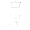 картинка TK Lighting Настольная лампа с абажуром 5567 Boho Black