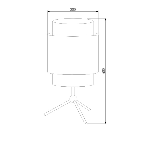 картинка TK Lighting Настольная лампа с абажуром 5567 Boho Black